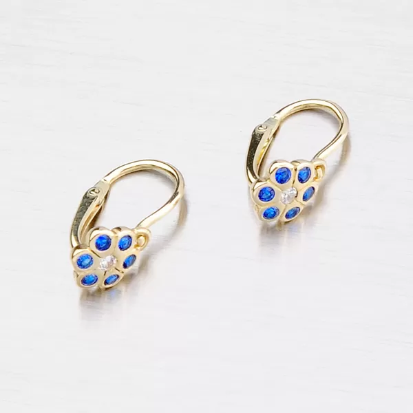 Dětské náušnice ve tvaru květiny 52DN-1737ZBM