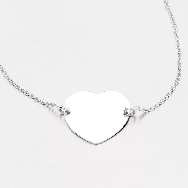 Stříbrný náramek se srdíčkem MBR1552G