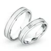 Snubní prsteny stříbro 925 zirkon 0.024 ct G/SI stříbra SP-61055-Ag