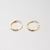 Kruhy gravírované - zlato 585 - 10 mm 12-251