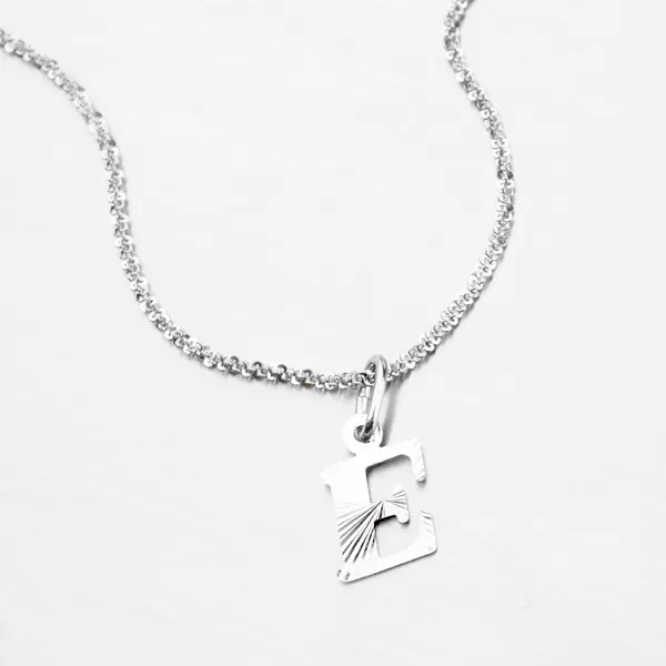 Stříbrné písmenko - E M5114-FC-E