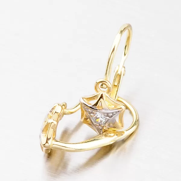 Dětské hvězdičky ze žlutého zlata 52DN-2209ZB