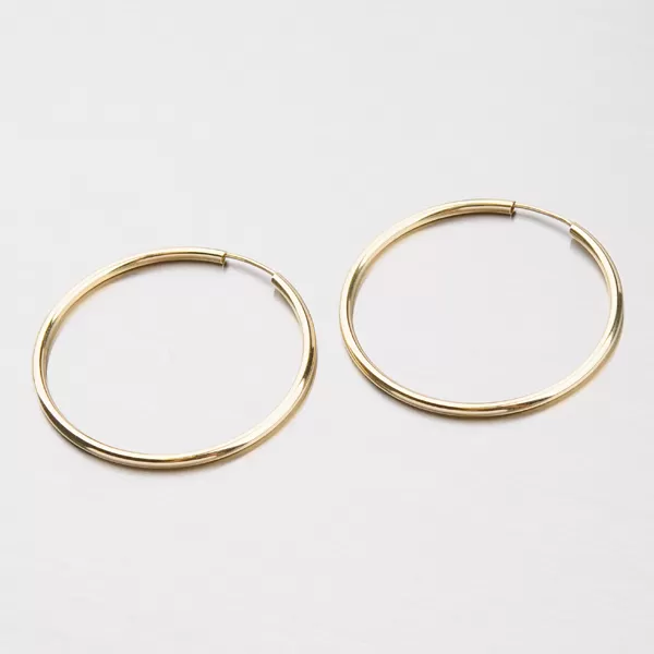 Kruhy zlaté - 40 mm 12-246