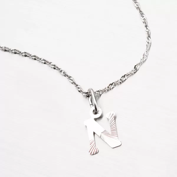 Stříbrné písmenko - N M5114-FC-N