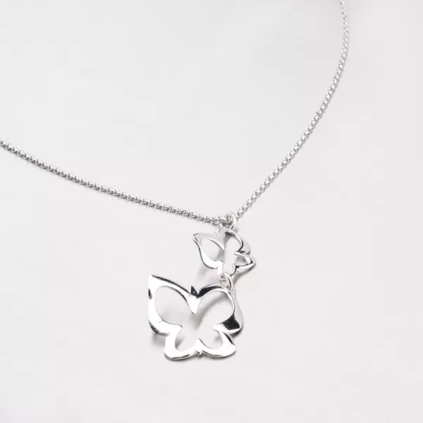 Náhrdelník s motýlky - stříbro 925 N1401574-0331-SLX