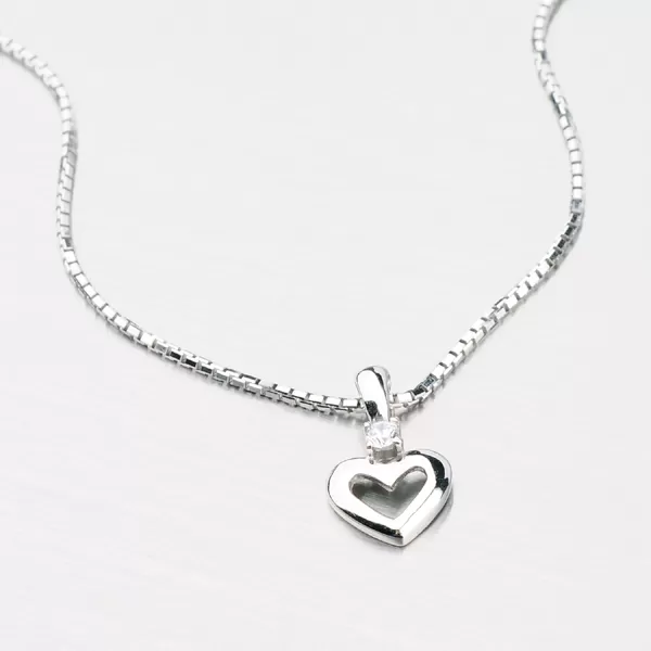 Přívěsek ze zlata - srdce DZ1603B