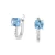 Dámské náušnice bílé zlato 585/1000 přírodní diamant 1.00 ct topaz GKW48527TPZ