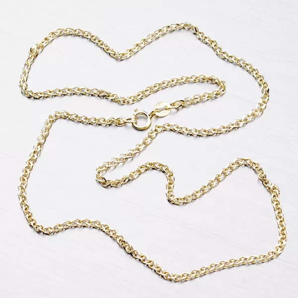 Zlatý pletený řetízek 45-1205