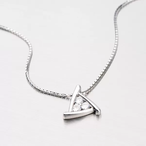 Dámský přívěsek bílé zlato 585 zirkon DZ1926B