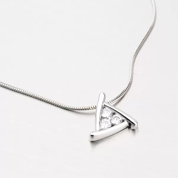 Dámský přívěsek bílé zlato 585 zirkon DZ1926B