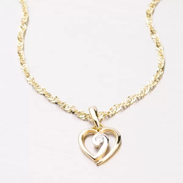 Zlatý přívěsek DZ1609ZL-1