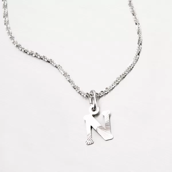 Stříbrné písmenko - N M5114-FC-N