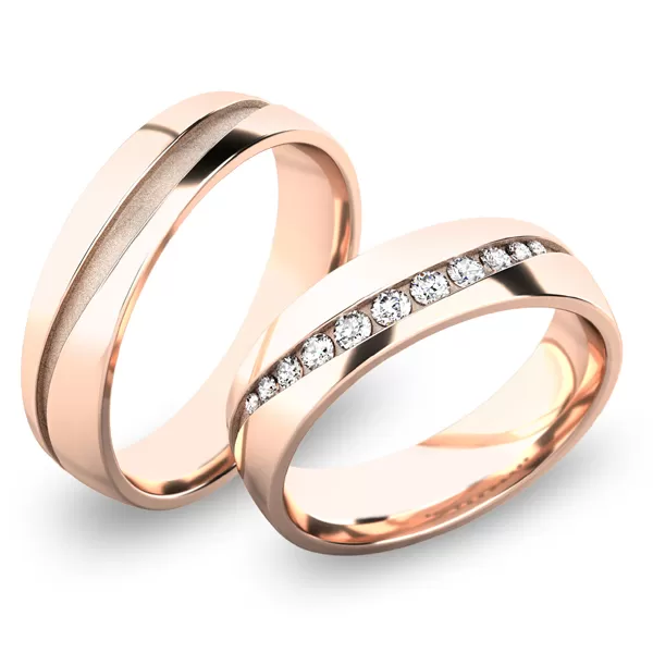 Zlaté snubní prsteny SP-61057