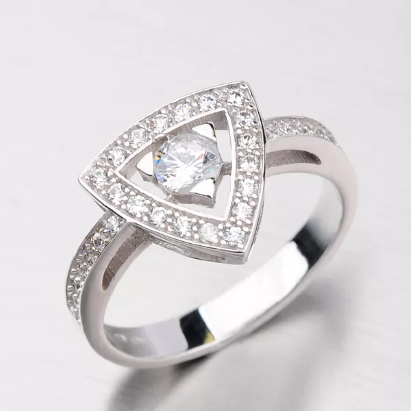 Krásný prsten se zirkony DZ1970B