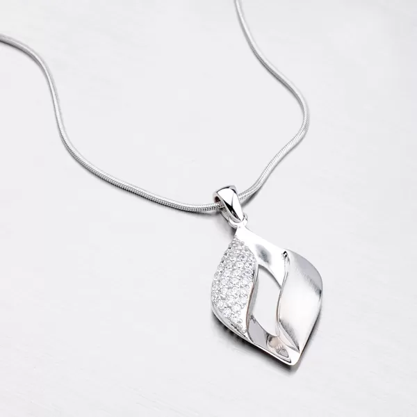 Stříbrný přívěsek se zirkony ZS-161P-OKS