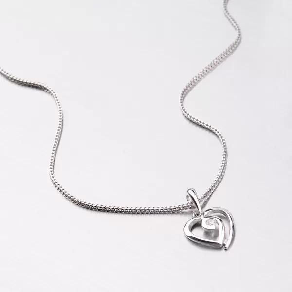 Zlatý přívěsek - srdce DZ1609B