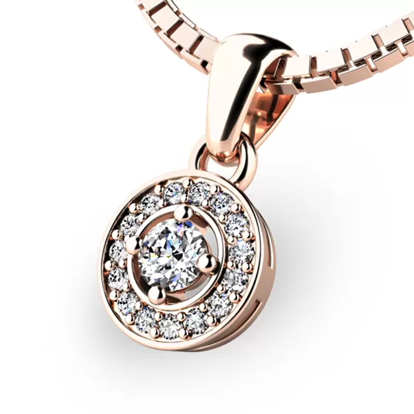 Briliantový přívěsek ze žlutého zlata 10922-ZL-DIA