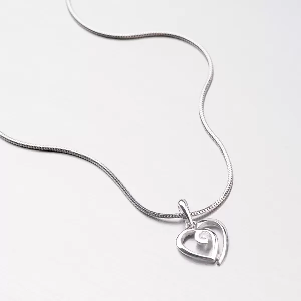 Zlatý přívěsek - srdce DZ1609B