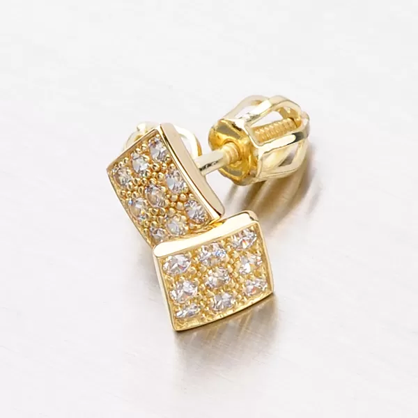 Náušnice ze žlutého zlata se zirkony DZ2096-ZL-ZIR