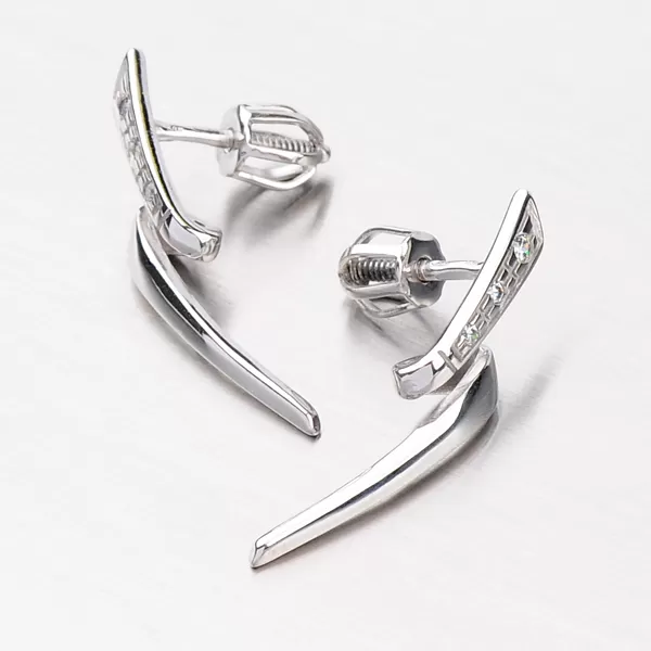 Zlaté visací náušnice DZ2032-B-ZIR