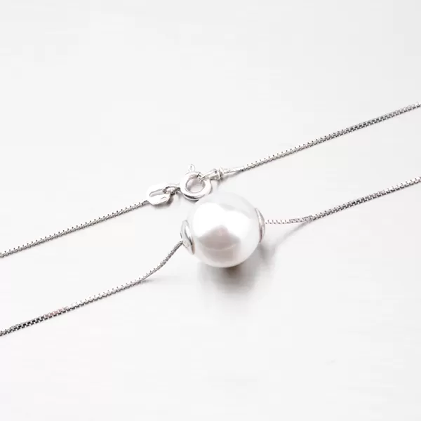 Stříbrný náhrdelník s kuličkou N1300209-0851-SLX