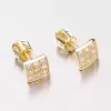 Náušnice ze žlutého zlata se zirkony DZ2096-ZL-ZIR
