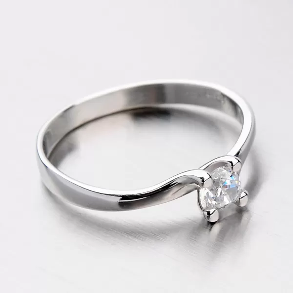 Zlatý prsten se zirkonem DZ1855B