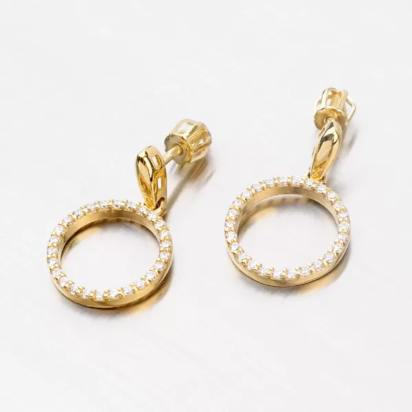 Náušnice se zirkony DZ1979ZL