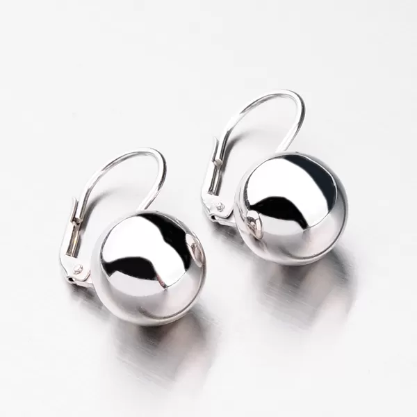 Stříbrné náušnice s kuličkou 12 mm E2102933-1132-SLX