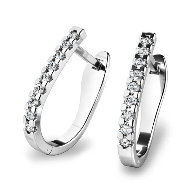 Diamantové náušnice s tanzanity 10862-B-DIA-TAN