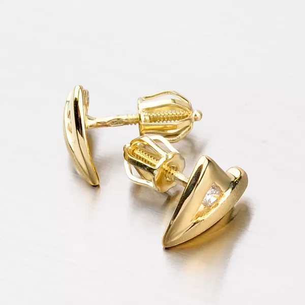 Náušnice ze zlata se zirkony DZ1865ZL