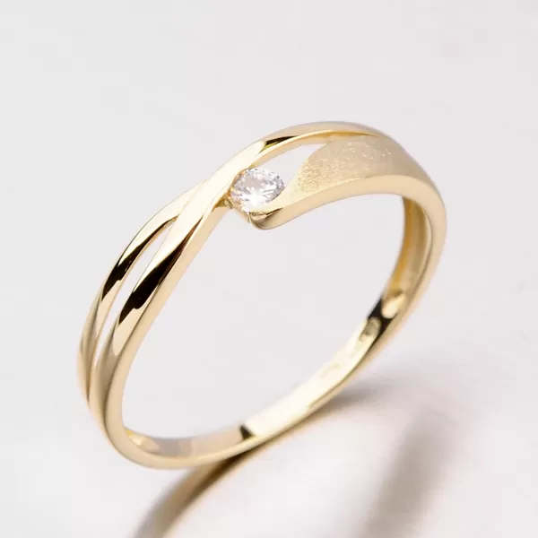 Prsten ze žlutého zlata DZ1721ZL