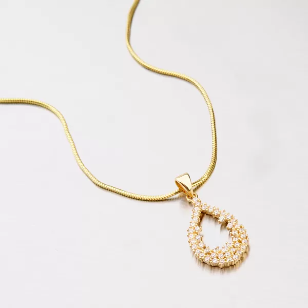 Zlatý přívěsek se zirkony 142-1020