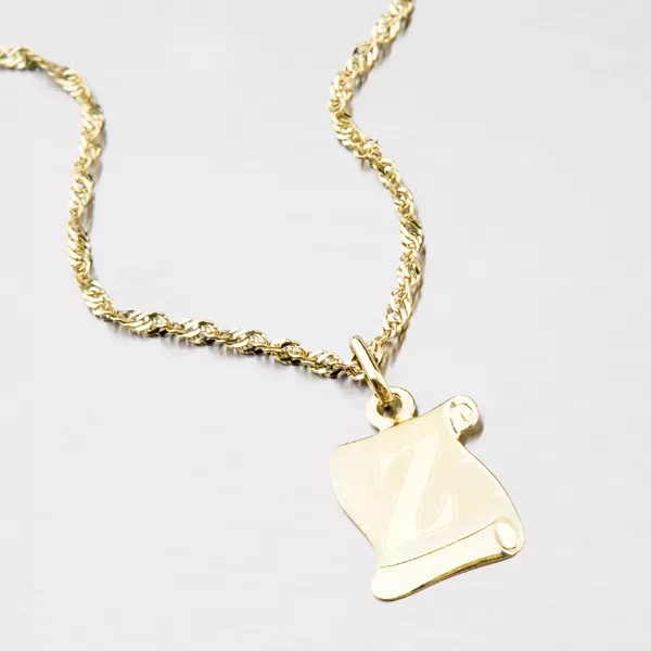 Zlatý pergamen s písmenkem Z 43-2065-Z