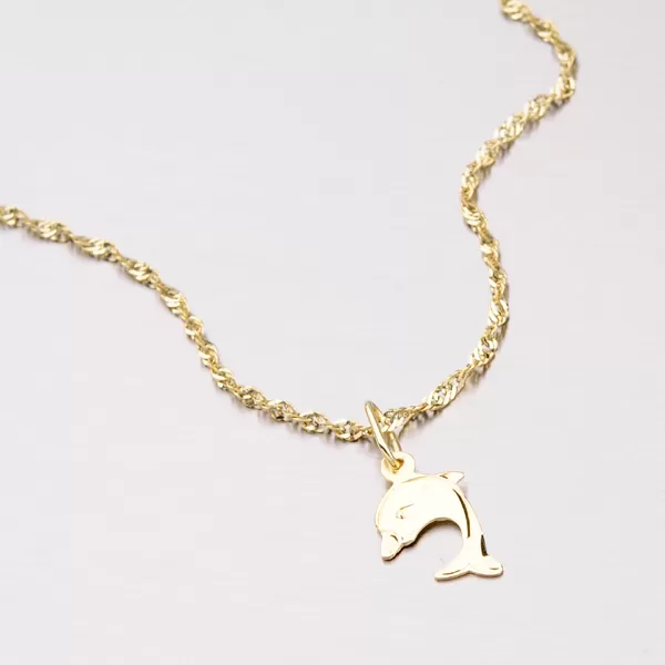 Delfínek ze žlutého zlata 322-1096