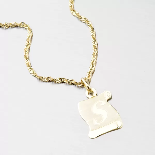 Zlatý pergamen s písmenkem S 43-2065-S