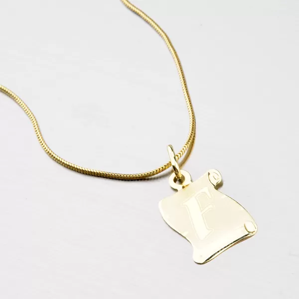 Zlatý pergamen s písmenkem F 43-2065-F