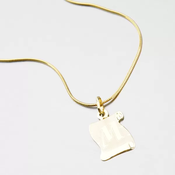 Zlatý pergamen s písmenkem M 43-2065-M