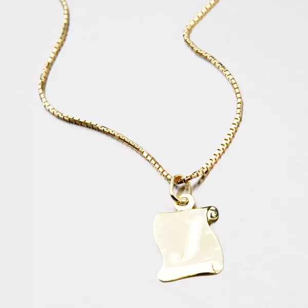 Zlatý pergamen s písmenkem J 43-2065-J