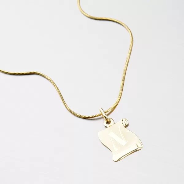 Zlatý pergamen s písmenkem N 43-2065-N