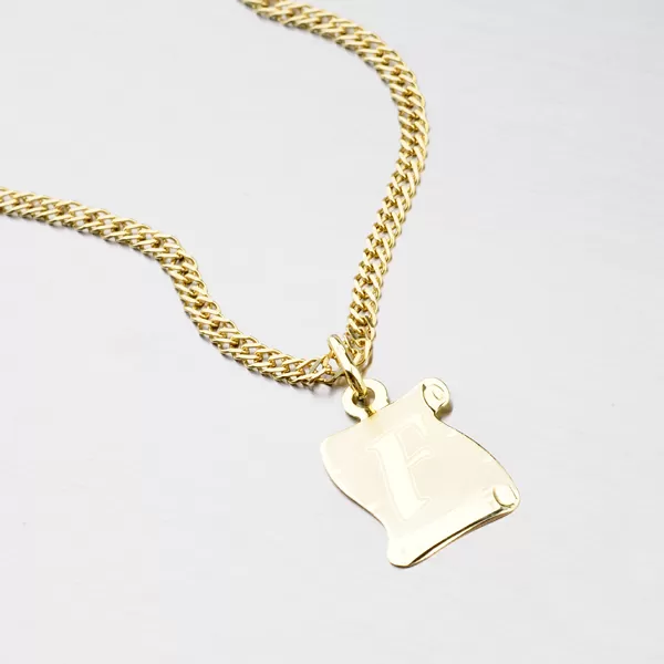 Zlatý pergamen s písmenkem F 43-2065-F