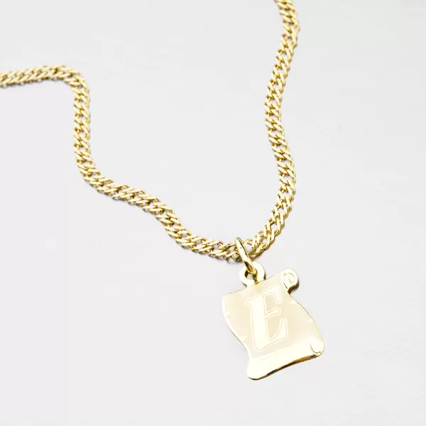 Zlatý pergamen s písmenkem E 43-2065-E