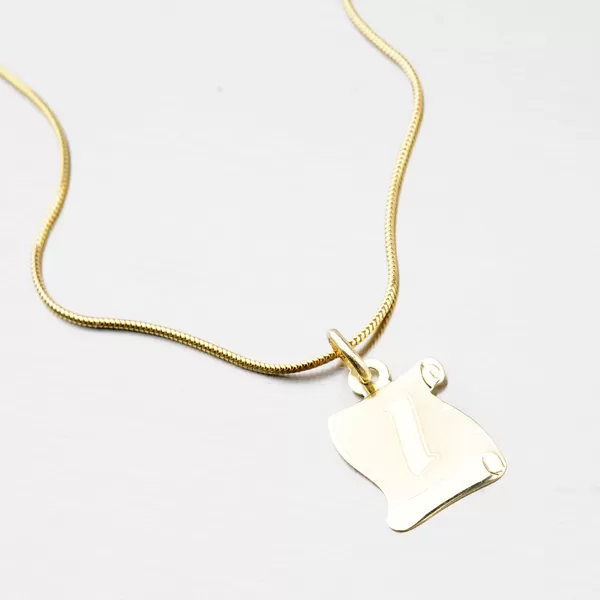 Zlatý pergamen s písmenkem I 43-2065-I