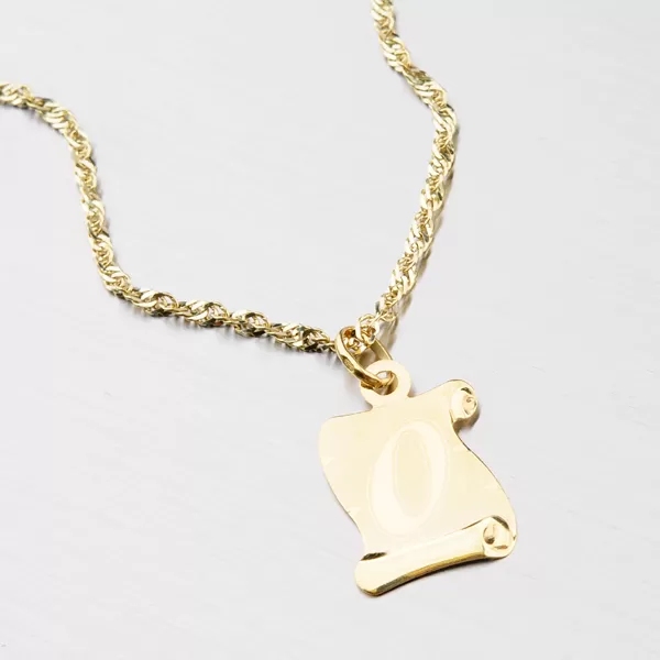 Zlatý pergamen s písmenkem O 43-2065-O