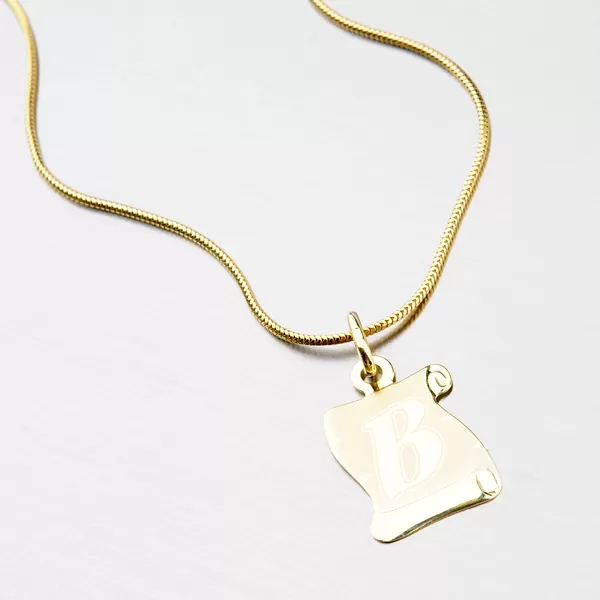 Zlatý pergamen s písmenkem B 43-2065-B