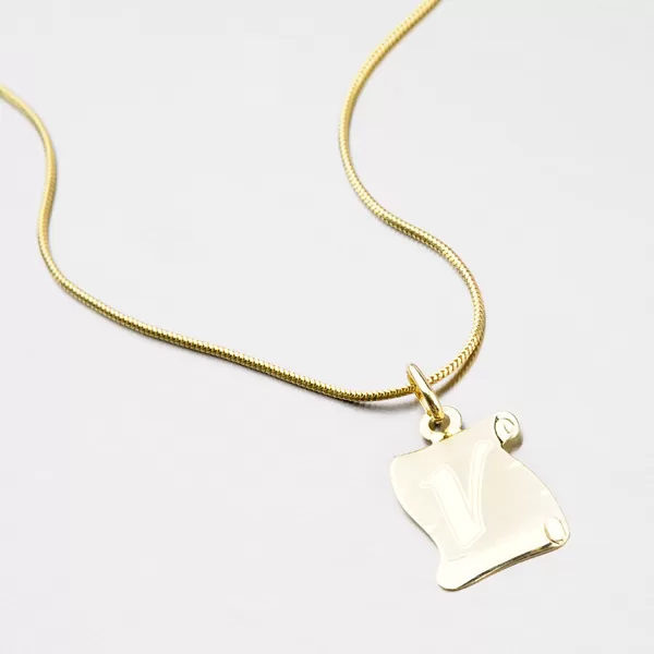 Zlatý pergamen s písmenkem V 43-2065-V