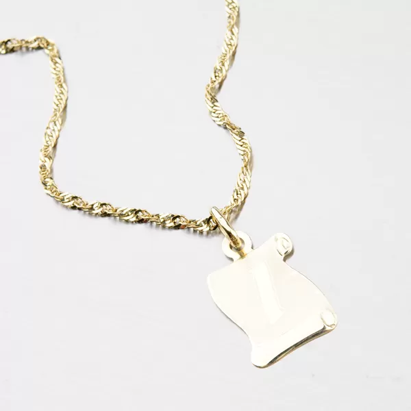 Zlatý pergamen s písmenkem I 43-2065-I