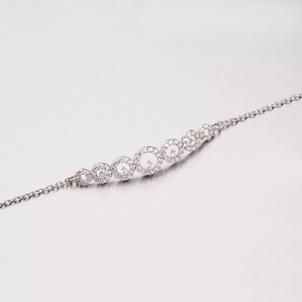 Zlatý náramek se zirkony 149-0659