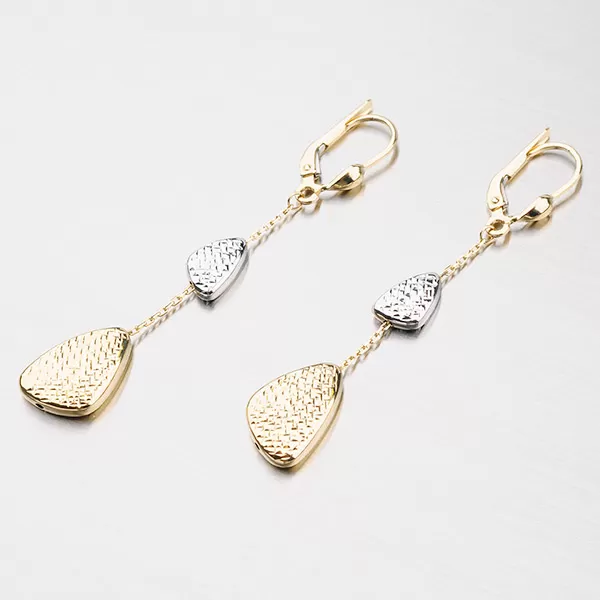 Visací náušnice ze zlata 12-292