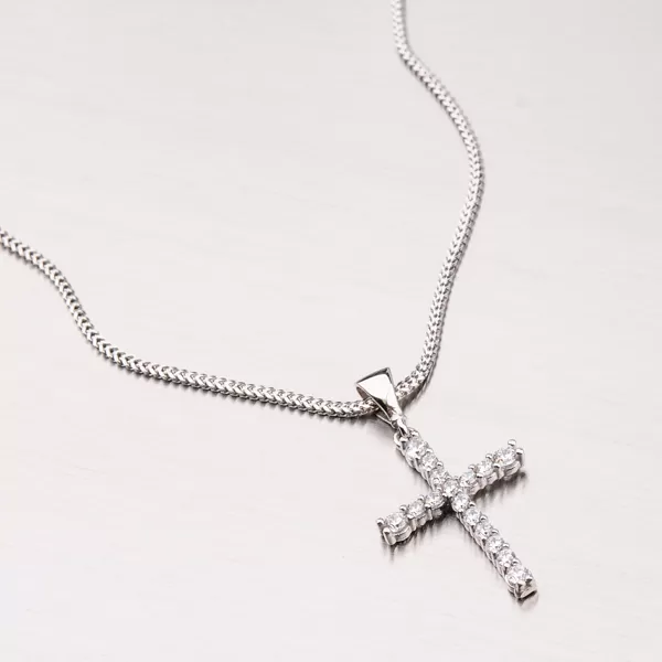 Zlatý kříž se zirkony 13-213